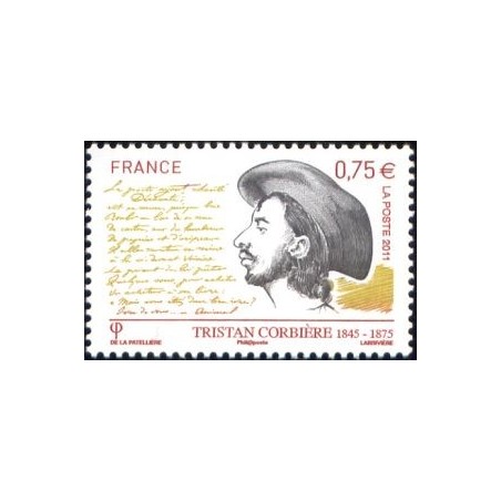 Timbre France Yvert No 4536 Tristan Corbière