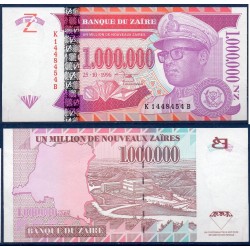 Zaire Pick N°79a, Billet de banque de 1000000 nouveaux Zaires 1996