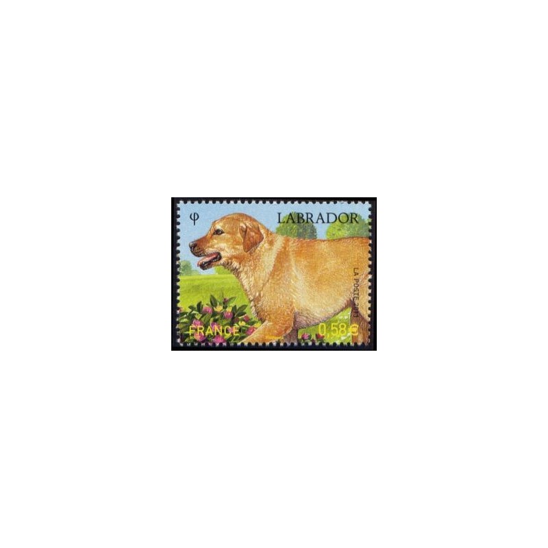 Timbre France Yvert No 4545 Les chiens, le Labrador