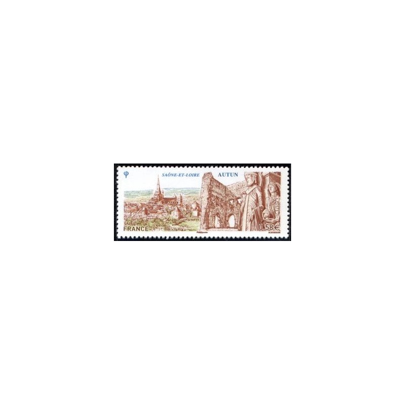 Timbre France Yvert No 4552 Autun