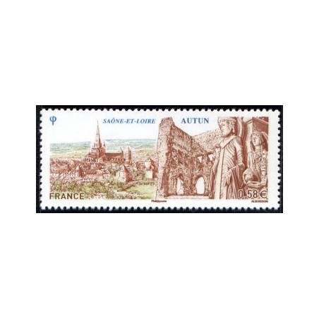 Timbre France Yvert No 4552 Autun