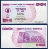 Zimbabwe Pick N°57, Neuf Billet de banque de 50 millions Dollars 2008