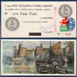 Pays de Galles, Billet de banque de 5 Punt 1969