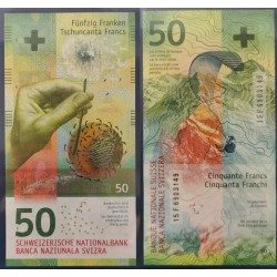 Suisse Pick N°77c, neuf Billet de banque de 50 Francs 2015