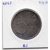 Suisse 5 francs 1984 Sup, KM 63 pièce de monnaie