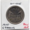 Suisse 5 francs 1975 Sup, KM 53 pièce de monnaie
