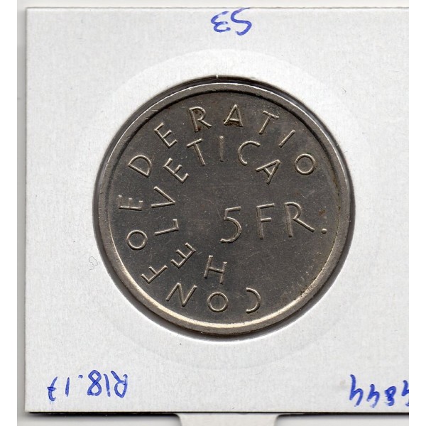 Suisse 5 francs 1975 Sup, KM 53 pièce de monnaie