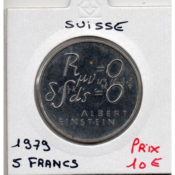 Suisse 5 francs 1979 Sup, KM 58 pièce de monnaie