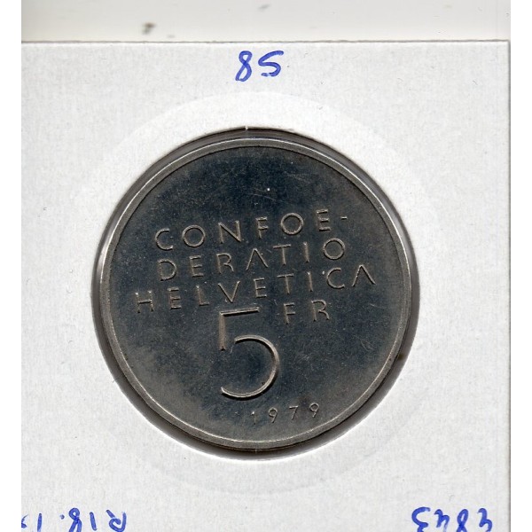 Suisse 5 francs 1979 Sup, KM 58 pièce de monnaie