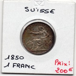 Suisse 1 franc 1850 Sup, KM 9a pièce de monnaie