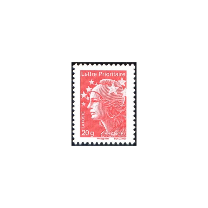 Timbre France Yvert No 4566 Marianne de Beaujard tvp rouge 20g