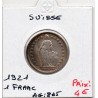 Suisse 1 franc 1921 TTB, KM 24 pièce de monnaie