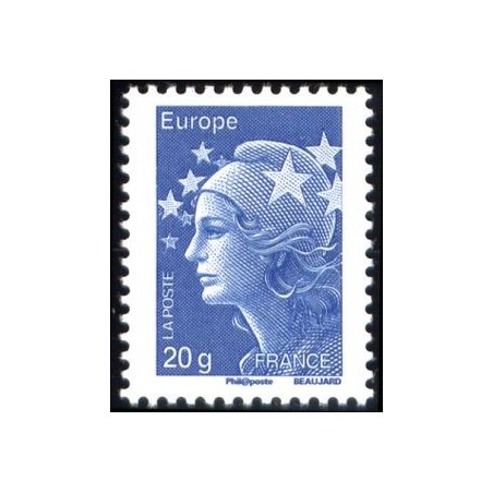 Timbre France Yvert No 4567 Marianne de Beaujard tvp bleu 20g