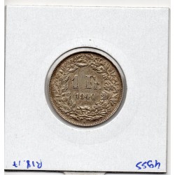 Suisse 1 franc 1940 TTB, KM 24 pièce de monnaie