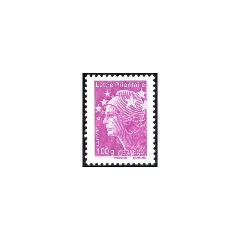 Timbre France Yvert No 4570 Marianne de Beaujard lettre prioritaire 100g lilas