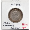 Suisse 2 francs 1940 TTB, KM 21 pièce de monnaie