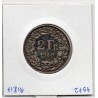 Suisse 2 francs 1940 TTB, KM 21 pièce de monnaie