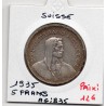 Suisse 5 francs 1935 TTB, KM 40 pièce de monnaie