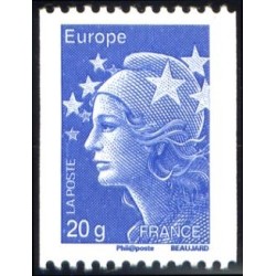 Timbre France Yvert No 4573 Marianne de Beaujard tvp bleu 20g issue de roulette