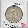 Suisse 5 francs 1967 Sup, KM 40 pièce de monnaie