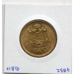 Monaco Louis II 2 francs 1943 Sup, Gad 134 pièce de monnaie
