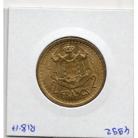 Monaco Louis II 2 francs 1943 Sup, Gad 134 pièce de monnaie