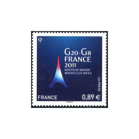 Timbre France Yvert No 4575 G20 G8, présidence française en 2011