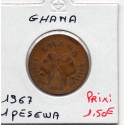 Ghana 1 pesewa 1967 TTB, KM 13 pièce de monnaie