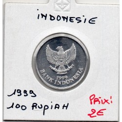 Indonésie 100 rupiah 1999 FDC, KM 61 pièce de monnaie