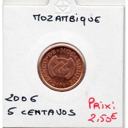 Mozambique 5 centavos 2006 FDC, KM 133 pièce de monnaie
