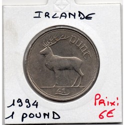 Irlande 1 pound (punt) 1994 Sup, KM 27 pièce de monnaie