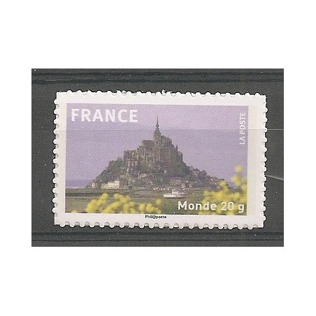 Autoadhésif Yvert No 334a Timbre Pro entreprise Mont Saint Michel Papier Blanc