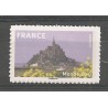 Autoadhésif Yvert No 334a Timbre Pro entreprise Mont Saint Michel Papier Blanc