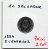 El Salvador 5 centavos 1994 FDC, KM 154b pièce de monnaie