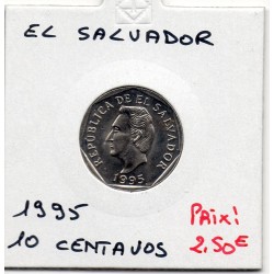 El Salvador 10 centavos 1995 FDC, KM 155b pièce de monnaie