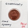 Guernesey 1 penny 2006 FDC, KM 89 pièce de monnaie