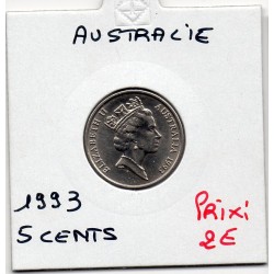Australie 5 cents 1993 FDC, KM 80 pièce de monnaie