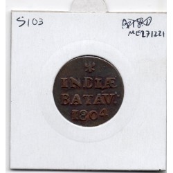 Indes Néerlandaises 1 duit 1806 TTB, KM 100 pièce de monnaie