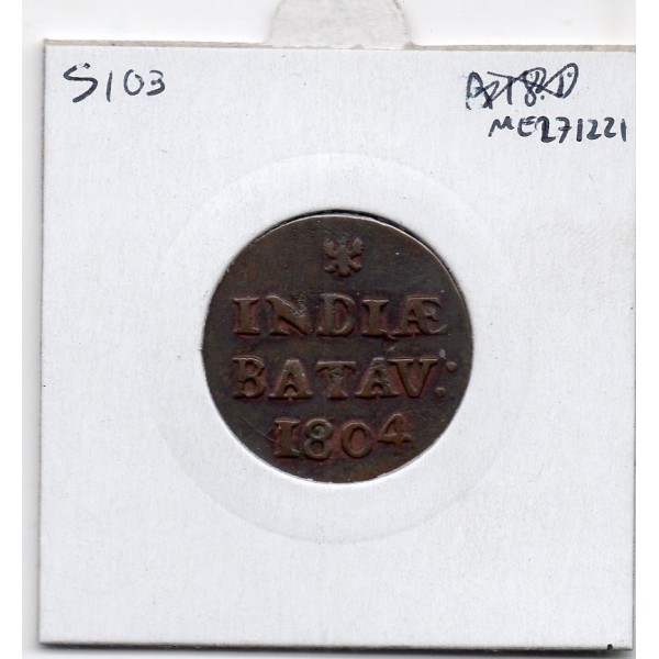 Indes Néerlandaises 1 duit 1806 TTB, KM 100 pièce de monnaie