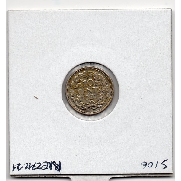 Pays Bas 10 cents 1937 Sup, KM 163 pièce de monnaie