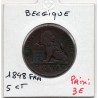 Belgique 5 centimes 1848 TB, KM 5 pièce de monnaie