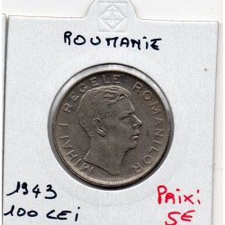Roumanie 100 lei 1943 Sup, KM 64 pièce de monnaie
