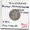 brandebourg-Prusse 1/24 Thaler 1652 TTB KM 56.5 pièce de monnaie