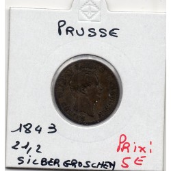 Prusse 2 1/2 silbergroschen 1842 A TB KM 444 pièce de monnaie