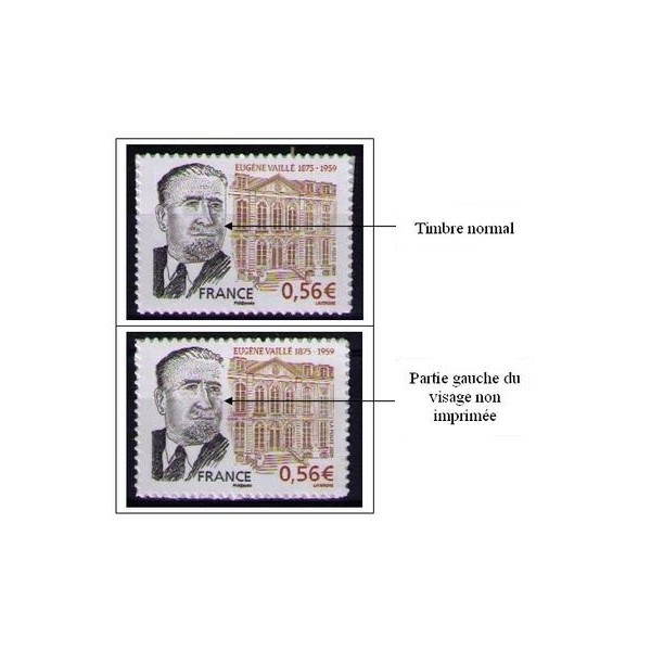 Autoadhésif Yvert No 369a Timbre Pro entreprise EugeneVaillé type 1 visage absent
