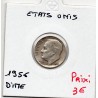 Etats Unis dime 1956 TTB, KM 195 pièce de monnaie