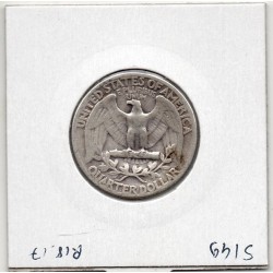 Etats Unis Quarter ou 1/4 Dollar 1942 TB+, KM 164 pièce de monnaie