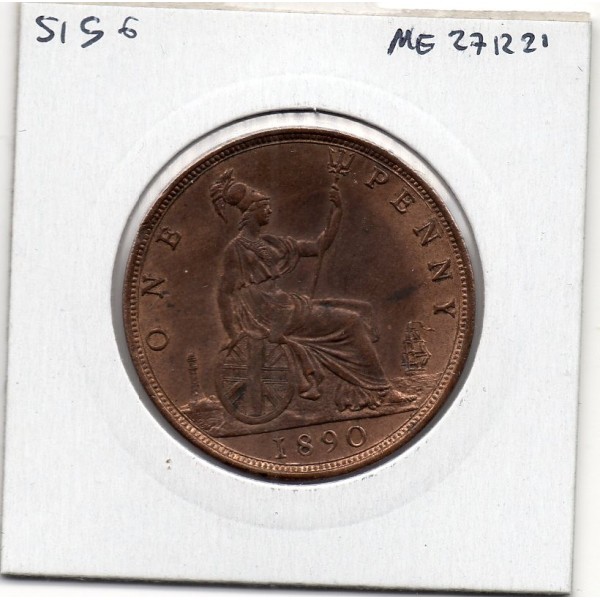 Grande Bretagne Penny 1890 Sup, KM 755 pièce de monnaie