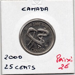 Canada 25 cents 2000 Sup, KM 373 pièce de monnaie
