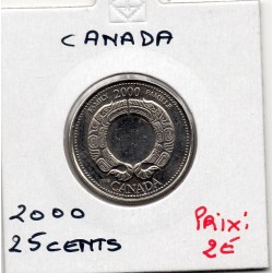 Canada 25 cents 2000 Sup, KM 375 pièce de monnaie